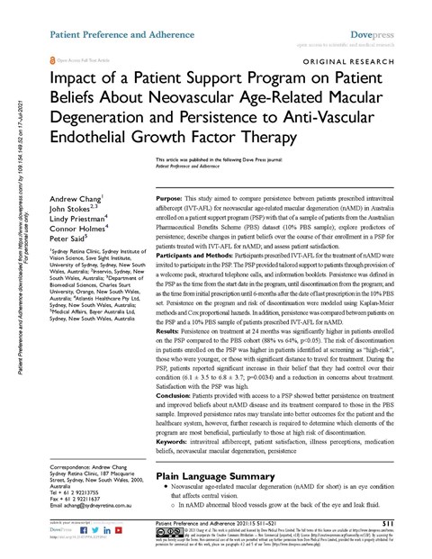 Study From Atlantis Healthcare Shows Treatment Persistence and Adherence Improved by 38%