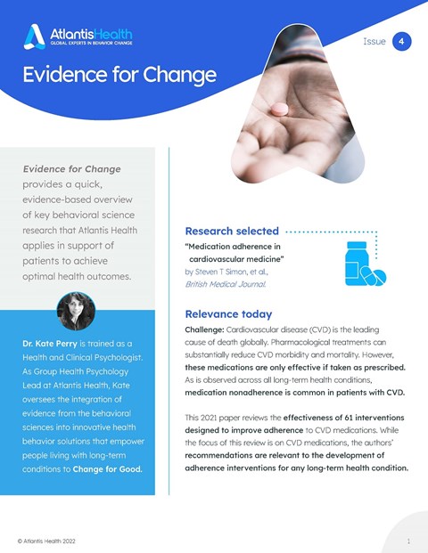 Evidence for Change: Effective Medication Adherence Strategies
