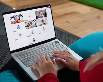 online meeting with multiple people